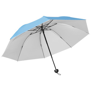 Paraguas Plegable de Tres Secciones, 100 cm, Varillas de Aleación, Nailon, Protección Solar y Contra la Lluvia, Apertura Manual, Diseño Minimalista, Regalo Publicitario - Product Image 3