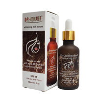 RTS 50ml Pure ARGAM Huile Lait Sérum Blanchissant Nature Secret Liquide Visage Sérums Éclaircissants Vitamine C Acide Kojique Glycérine Perle