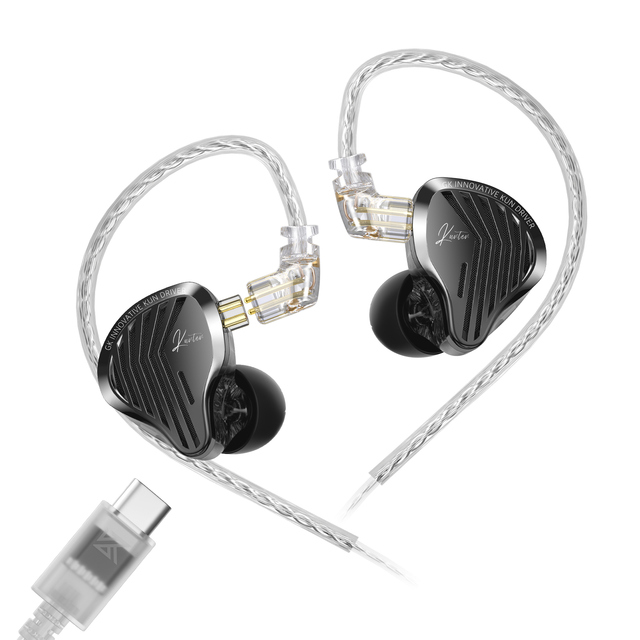GK KUNTEN Flagship New Generation HiFi In-Ear Monitor Headphones Dynamic Driver Earphones Type-C Wired Earbuds for Audiophiles