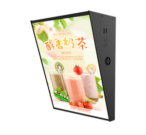 Hot bán tường treo LED hộp đèn nghiêng trà sữa biển quảng cáo với sáng phẳng khung nhôm giá mới danh sách thứ tự tấm - Product Image 5