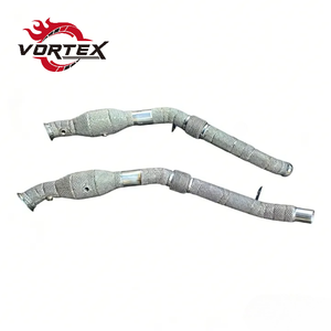 Tubo de Escape de Alto Flujo Vortex 304 con Catalizador para Mercedes-Benz GLE43 W166 3.0T V6 2016-2019 con Protector Térmico, Sin Luz de Advertencia de Motor - Product Image 1