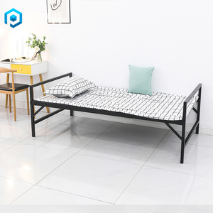 Cắm trại cot có thể gập lại kim loại khung giường 30inch Wire <span class=keywords><strong>Mesh</strong></span> Crib đơn gấp giường thép - Product Image 3