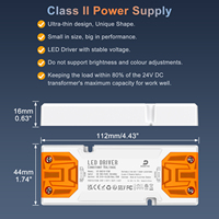 Fuente de alimentación Led de fábrica 15W 30W Controlador de potencia LED Delgado Transformadores Led 12V 24V Controlador Led de corriente constante