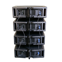 Nuevo Sistema de Altavoces Profesionales de Línea Activa 2026 con Doble Woofer de 10 Pulgadas para Conciertos, Escenarios e Iglesias