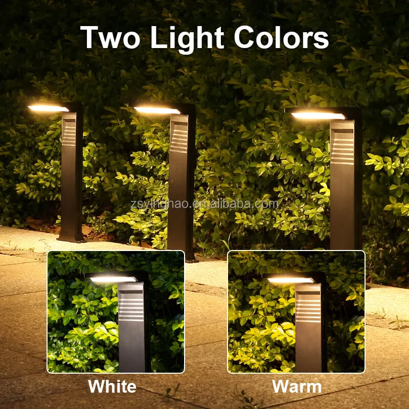 High Quality Led Light Lawn Solar Ip54 Waterproof Black Outdoor Warm White Landscape Solar Path Lawn Lights · image 4