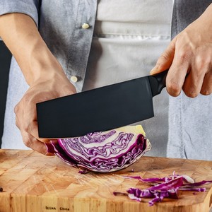 <span class=keywords><strong>Set</strong></span> di <span class=keywords><strong>coltelli</strong></span> da <span class=keywords><strong>Chef</strong></span> professionale in acciaio inox ad alto tenore di carbonio 6 pezzi con blocco - Product Image 4