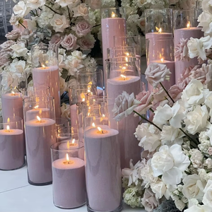 Cera de arena perfumada colorida respetuosa con el medio ambiente, lavanda, decoración de eventos románticos, cera de arena, cielo azul, carillón de viento, vela de arena Natural - Product Image 3