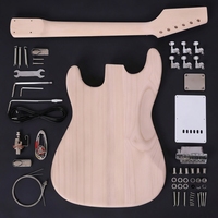 TC Factory DIY Electric Guitar Basswood Body Maple Neck Laurel Fingerboard Unfinished 6-String Student Beginner Music