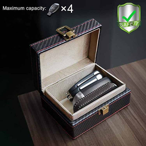 Caja antimagnética para llave de coche, caja de almacenamiento grande con protección Faraday para teléfono móvil personalizada con caja de bloque de señal Rfid con cerradura - Product Image 4