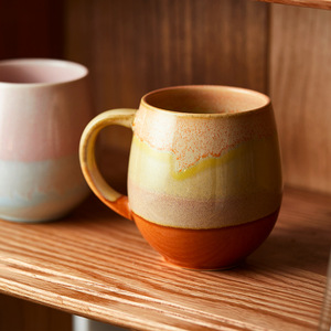 Mug à café en céramique coloré de 520 ml, tasse à eau, lait, jus, thé, mug de couple avec poignée - Product Image 2