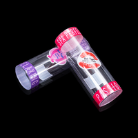 Matériaux recyclés personnalisables PVC/PP PET, baril en plastique cylindrique, impression UV, logo personnalisé, emballage artisanal transparent personnalisé