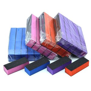 Bloc de polissage pour ongles en éponge à 3 faces, rectangulaire coloré, haute élasticité, grain grossier, lime à ongles pour manucure et pédicure - Product Image 3