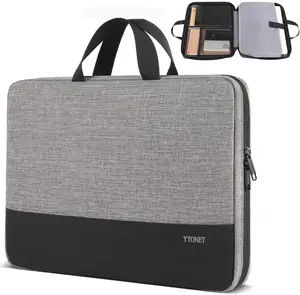 Wholesale bags for men on sale slim bag-Slim laptop bag for men 15.6 inch shock proof business briefcase women briefcase laptop sleeve case bags for laptop