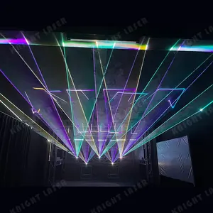 เทศกาลดนตรีเลเซอร์คุณภาพสูง 4W แสง RGB สีเต็มรูปแบบสําหรับขาย