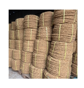 Rollo de Cuerda de Fibra de Coco Resistente, Color Marrón Dorado, 16-20mm, Material Natural para Tejido de Alfombras de Coco, Manualidades y Muebles - Product Image 1