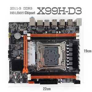 X99H Motherboard komputer Desktop Lga2011 V3 E5 CPU <span class=keywords><strong>DDR3</strong></span> mendukung ECC Reg memori USB3.0 STA3.0 M.2 NVME - Product Image 2