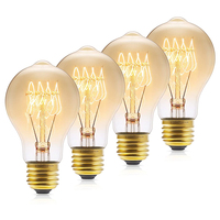 Ampoule Edison de style loft vintage rétro 40W 110V/220V, ampoules à filament de carbone incandescentes, lampes Edison