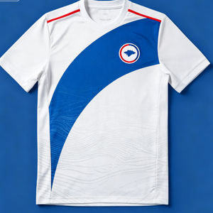 Maglia da Calcio Personalizzata OEM, Economica, all'Ingrosso, 100% Poliestere, Asciugatura Rapida, Uniforme da Calcio Cabo Verde - Product Image 5