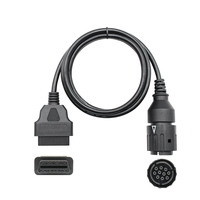 Para motocicletas BMW, adaptador de 10 pines, Cable de para BMW, conector de diagnóstico OBD2 de 10 pines a 16 Pines, Cable de extensión OBD2 para motocicletas