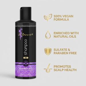 Ensemble de shampooing pour <span class=keywords><strong>cheveux</strong></span> au romarin et à l'arbre à thé, vegan, rafraîchissant, sans produits chimiques, avec logo personnalisé de la marque Slaying Lolli - Product Image 4