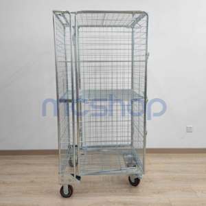 Lạnh chuỗi doanh thu di chuyển thép cuộn <span class=keywords><strong>container</strong></span> giỏ hàng với có thể khóa Heavy Duty ESD bánh xe Cargo & Thiết bị lưu trữ - Product Image 5