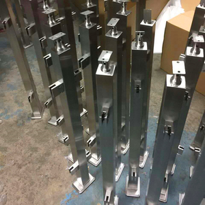 ราวกั้นระเบียง,ระบบรั้วกระจกราวกั้นราวบันไดทำจากสเตนเลสสตีล - Product Image 3