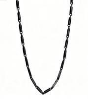 Collier pour homme en acier inoxydable 304, chaîne à maillons torsadés, bijoux à chaîne géométrique facettée