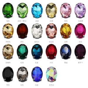 Coser en claro cristales de vidrio de oro de diamantes de imitación apliques para coser Flatback cristal piedras para ropa - Product Image 6