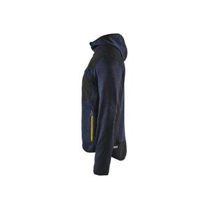 BLAKLADER - 493021178635S Knitted <b>jacket</b> Dark <b>navy</b>/Yellow - EAN 7330509658437 WORK <b>JACKETS</b> WINTER SOFTSHELL AND <b>PADDED</b> <b>JACKETS</b> - Product Image 4