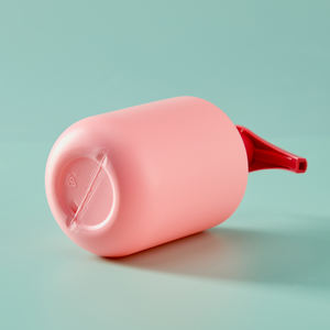 Flacons à pompe ronds roses en HDPE personnalisés pour <span class=keywords><strong>savon</strong></span> à main et shampooing pour animaux de compagnie Emballage de soins de la <span class=keywords><strong>peau</strong></span> de beauté pris en charge avec des impressions de couleurs personnalisées - Product Image 4