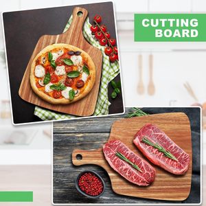 Planche à découper rectangulaire en bois d'acacia, durable, pour steak, plateau à fromage, idéale pour les fêtes - Product Image 3