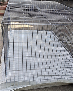 Metal Mobile Cage Pet Breeding Metal Chicken Coop Chicken <strong>Run</strong> for Yard with Cover <strong>Outdoor</strong> for Outside Duck Rabbit Hen - Product Image 6