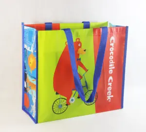 Sacs en PP Non tissés réutilisables, Logo imprimé personnalisé, sac pour épicerie avec Logo, sac de courses