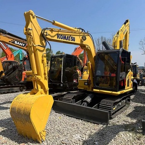 Mini-excavatrice sur chenilles hydraulique Komatsu d'origine japonaise importée, 7 tonnes, poids en marche, utilisée, 7 tonnes. - Product Image 1