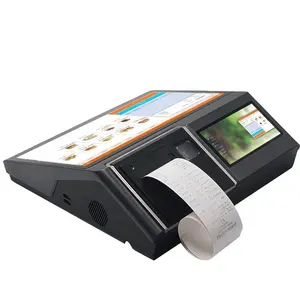 Mesin kasir POS baru 2024 dengan pemindai kode QR bawaan dan Printer termal mendukung NFC untuk restoran ritel