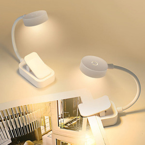 Mini Book <b>Light</b> Led Touch Control Us <b>Plug</b> White Portable Reading Lamp For Student Dorm Study Bedside Desk Use - Product Image 1