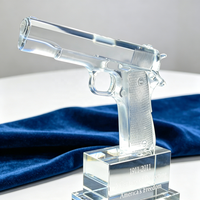 Trofi Kristal Desain Stylish Grosir, Model 3D Kristal Bening untuk Koleksi Hobi
