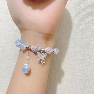 Wholesale Women Stone Bead Glass Beads <b>Bracelet</b> Colorful Crystal <b>Beaded</b> Butterfly Girls <b>Bracelet</b> Ladies <b>Bracelet</b> - Product Image 4
