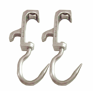 Nouveau crochet de suspension de viande de roue de poulie coulissante d'anneau en acier pour des carcasses boucher abattage de <span class=keywords><strong>boucherie</strong></span> abattoir bétail pour le bétail - Product Image 2