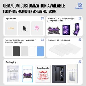 Protection d'écran en verre HD TPU anti-traces de doigts à couverture intégrale pour Fold, OEM, sans découpe, sans bords blancs, haute résistance à la pliage - Product Image 2