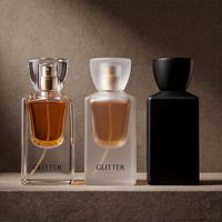 Flacons de parfum en verre transparent de luxe vides 30ml/50ml/75ml avec gravure de logo personnalisée et options d'emballage/boîte