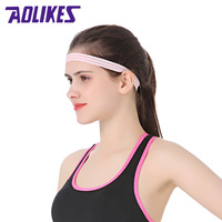 Aolikes bandeau élastique multicolore mince athlétique antidérapant bandeau de yoga bandeau respirant pour hommes et femmes