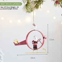 Nouvelle Décoration de Noël 2026 : Scène de Renne en Fer et Décoration Suspendue pour Sapin de Noël