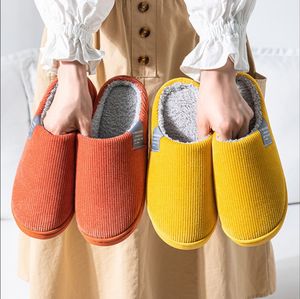 2025 di moda invernale cotone antiscivolo peloso caldo casa scarpe felpate Femmes signore adolescenti uomini scivola pantofole per le donne - Product Image 2