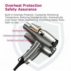 <span class=keywords><strong>Secador</strong></span> de Pelo <span class=keywords><strong>Profesional</strong></span> FirePhoenix F1 MAX PRO <span class=keywords><strong>3000W</strong></span> con Motor BLDC sin Escobillas de 23000 RPM y Alta Potencia para Salón - Product Image 5