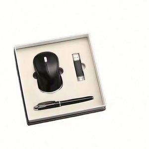 Nuevo Set de Regalo 2025: Ratón Inalámbrico con Logotipo Personalizado y Bolígrafo, Regalo Corporativo de Lujo para Navidad, Obsequio Promocional de Plástico - Product Image 1