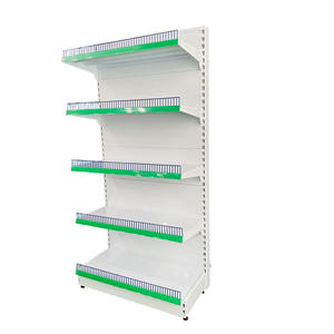 Estantes de góndola de metal de estilo italiano de doble cara resistentes para tiendas de conveniencia y supermercados, almacenamiento minorista, suministro de fábrica - Product Image 2