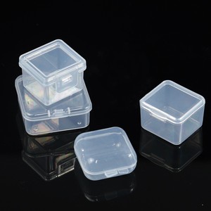 Plastic Transparent Storage Box Square PP Material With Lid For Jewelry Earplugs Small Items Portable Packaging - Product Image 3