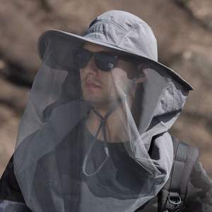 Chapeau de pêcheur pour homme avec moustiquaire, protection UV, pare-soleil pour la pêche, le cyclisme, utilisation estivale - Product Image 4