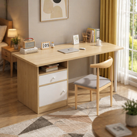 Bureau d'ordinateur à domicile avec chaise, table de bureau simple pour étudiants et coiffeuse pour chambre de fille